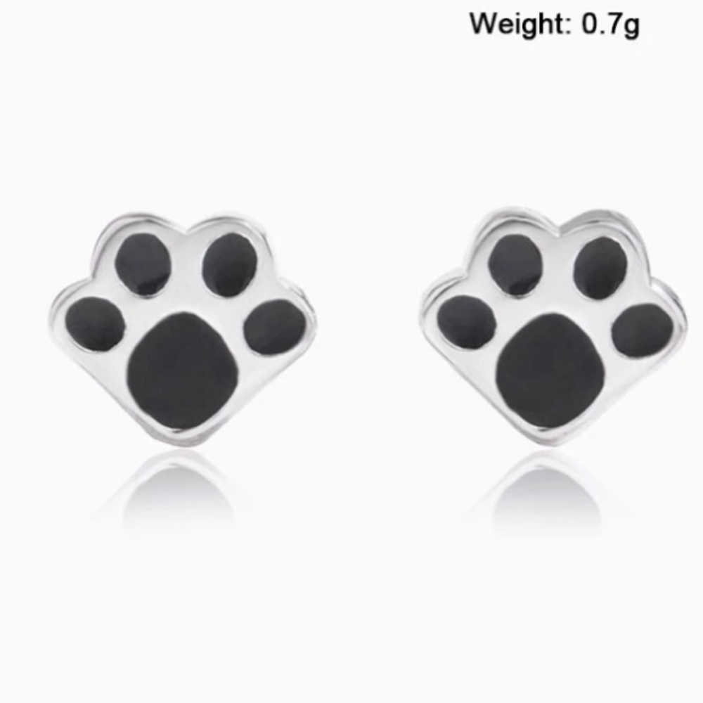 ❤️Insta dog love small sterling silver earrings - Picture 3 of 6